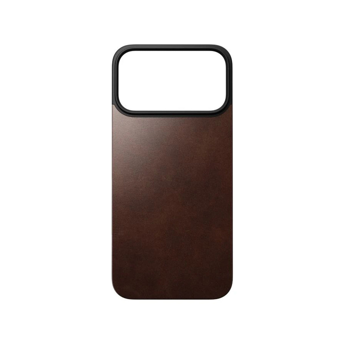 NOMAD Magnetic Leather Back iPhone 17 Pro Max - Rustic Brown Horween