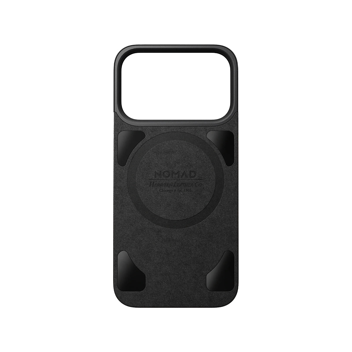 NOMAD Magnetic Leather Back iPhone 17 Pro - Black Horween