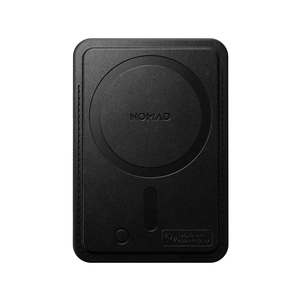 NOMAD Black Ecco Leather Mag Wallet with Find My Tracking - Slim & Stylish