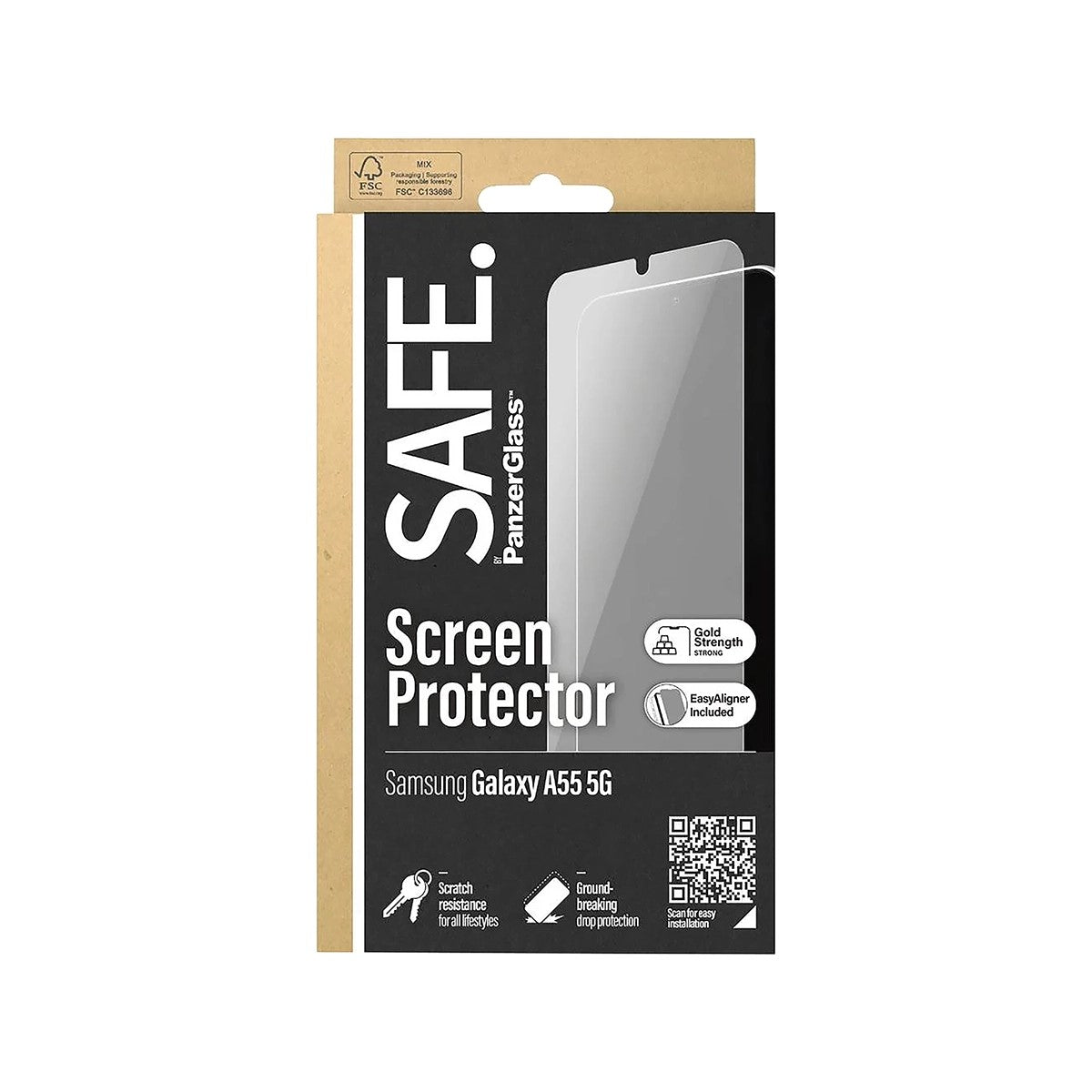 SAFE by Panzer UltraWide Fit Screen Protector For Samsung Galaxy A55