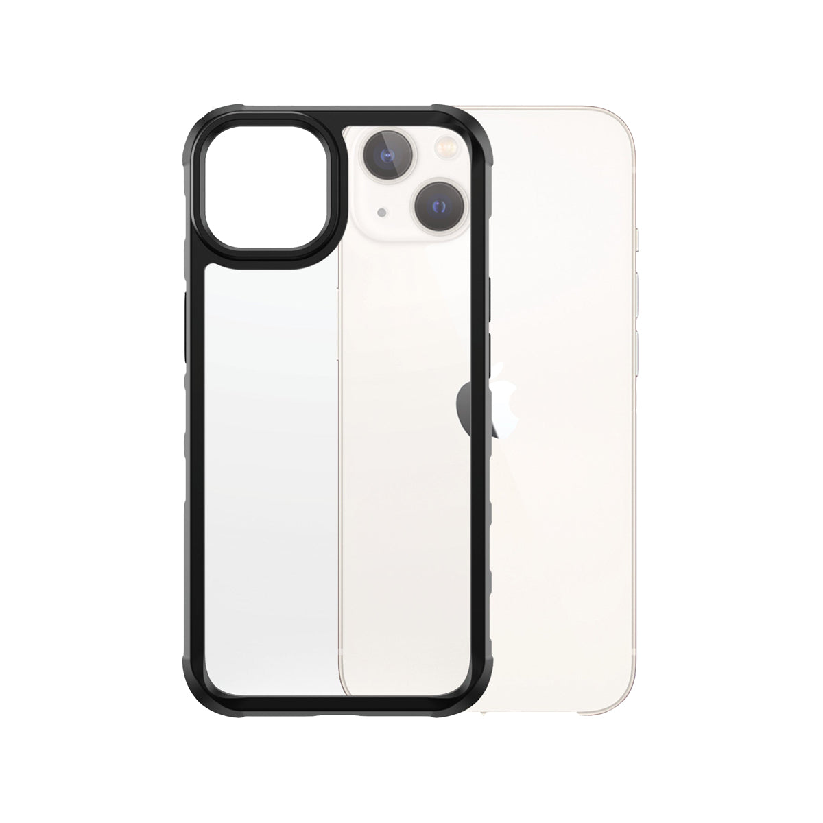 PanzerGlass SilverBullet Clear Case for iPhone 13 - Black AB