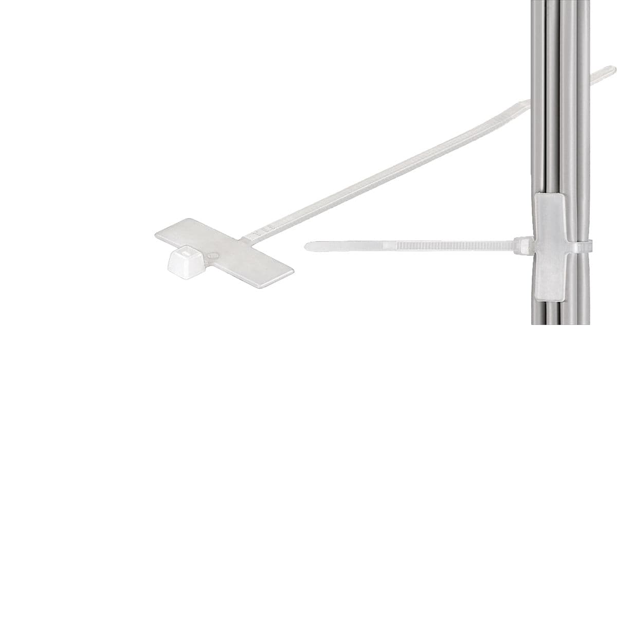 Goobay Cable Marker Tie with Labelling Field - White/Transparent.