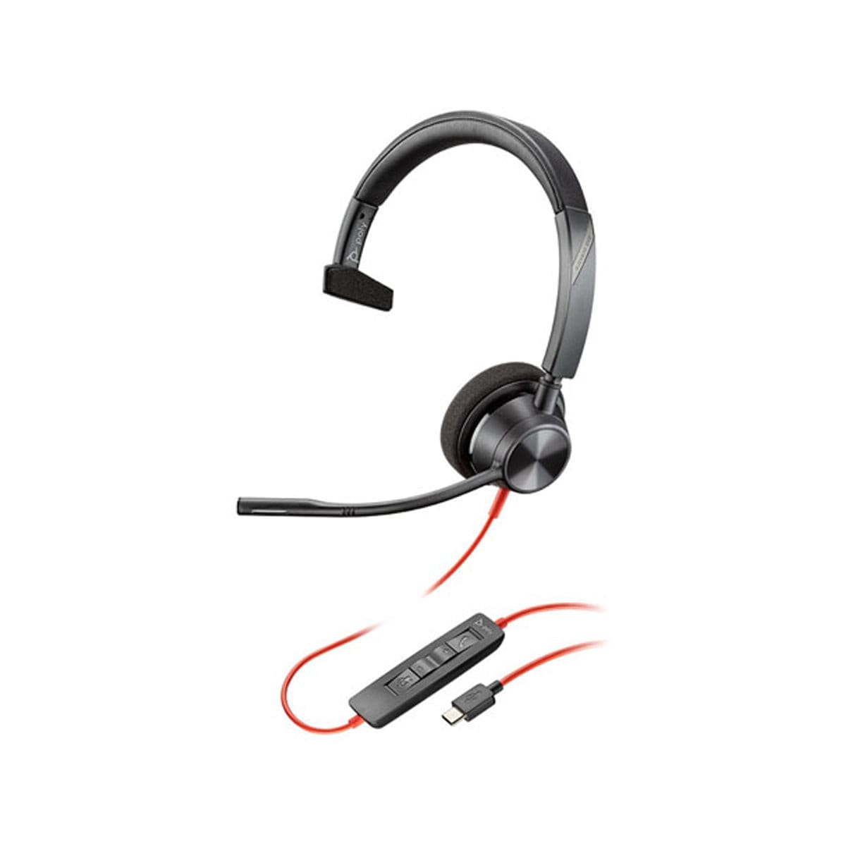 Poly Blackwire 3310 USB-C Mono Headset for Computers.