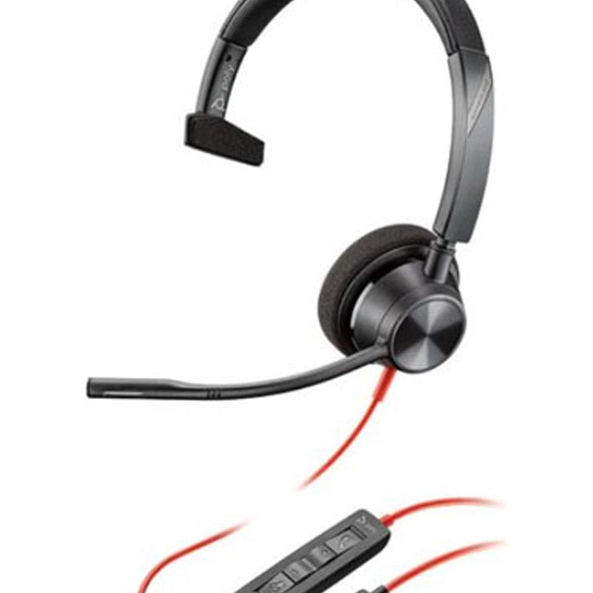 Poly Blackwire 3310 USB-C Mono (Teams) Headset for Computers.