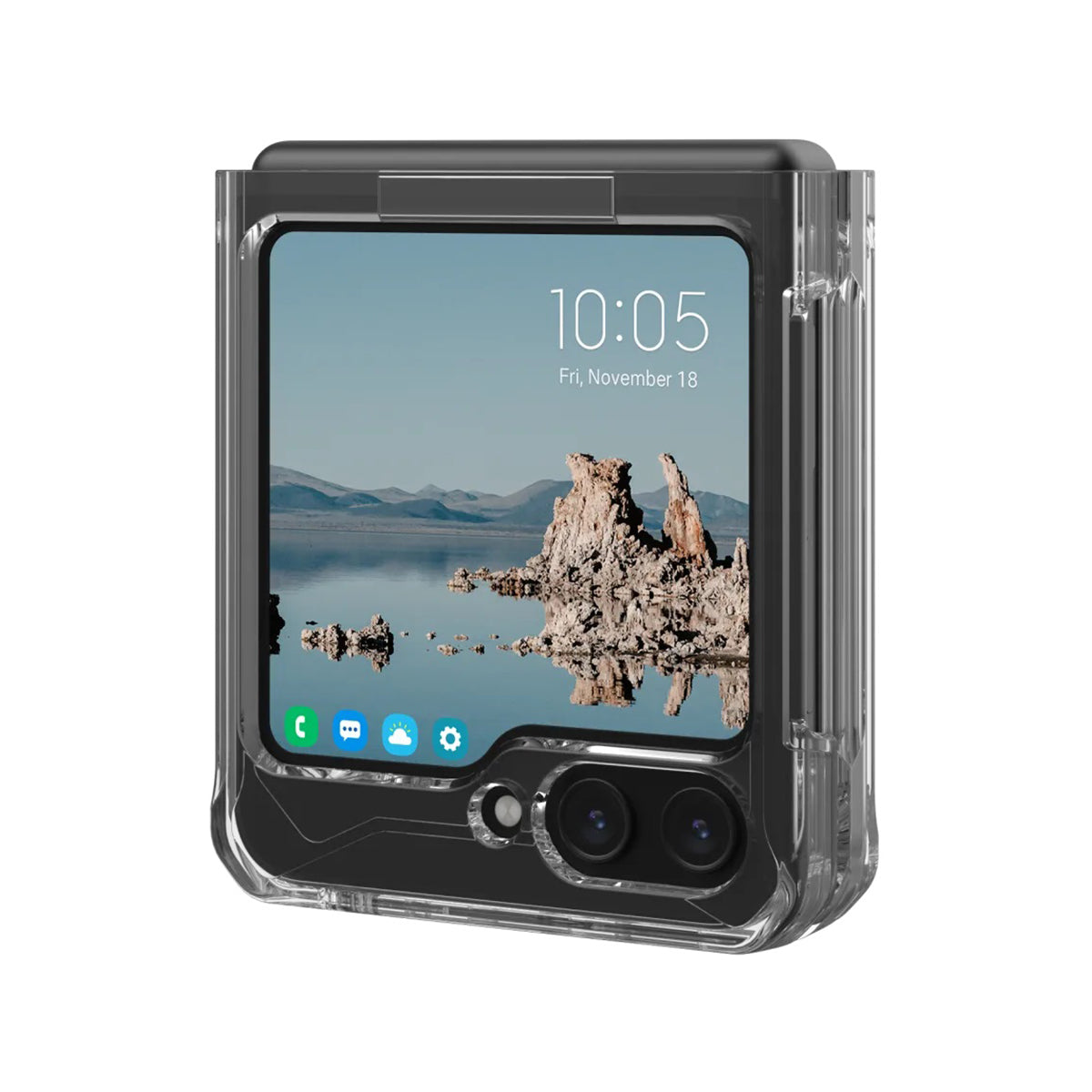 UAG Plyo Pro Phone Case for Galaxy Z Flip 5 - Silver