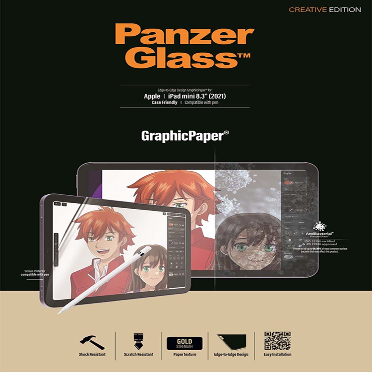 PanzerGlass Graphic Paper Screen Protector for iPad Mini 6