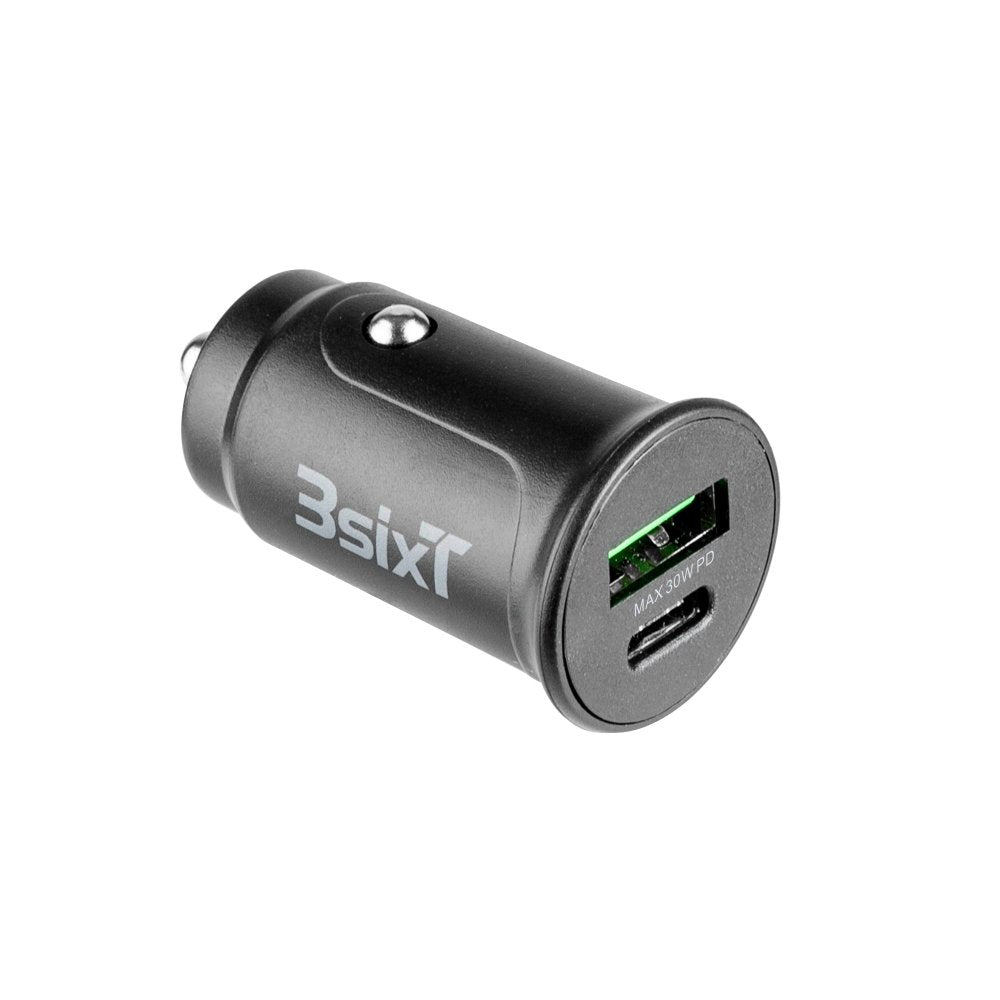 3sixT Car Charger 30W USB-C + USB-A - Power - Techunion -