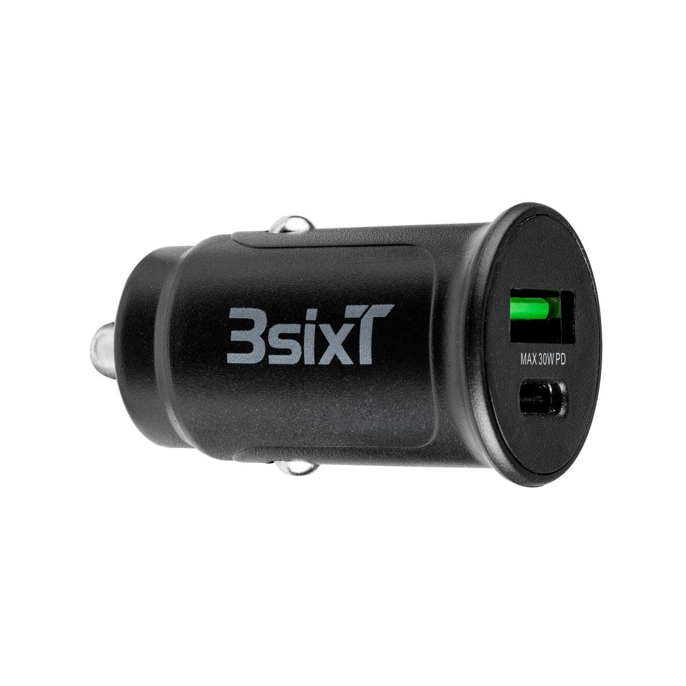 3sixT Car Charger 30W USB-C + USB-A - Power - Techunion -