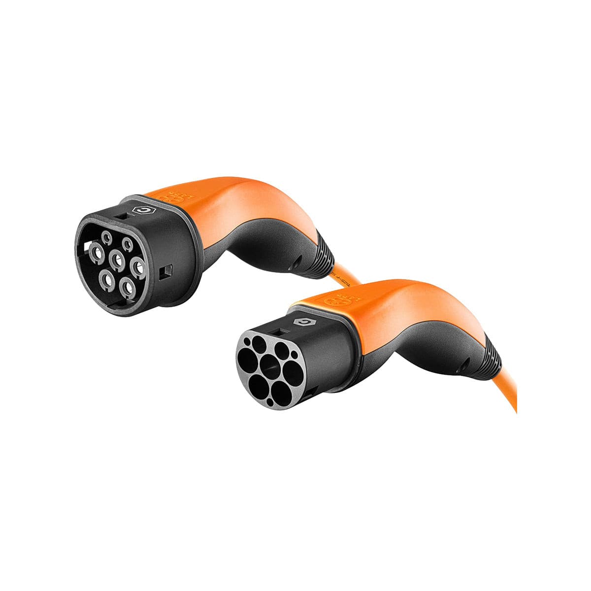 LAPP EV Helix Charge Cable Type 2 (11kW-3P-20A) 5m for Hybrid and Electric Cars - Orange.