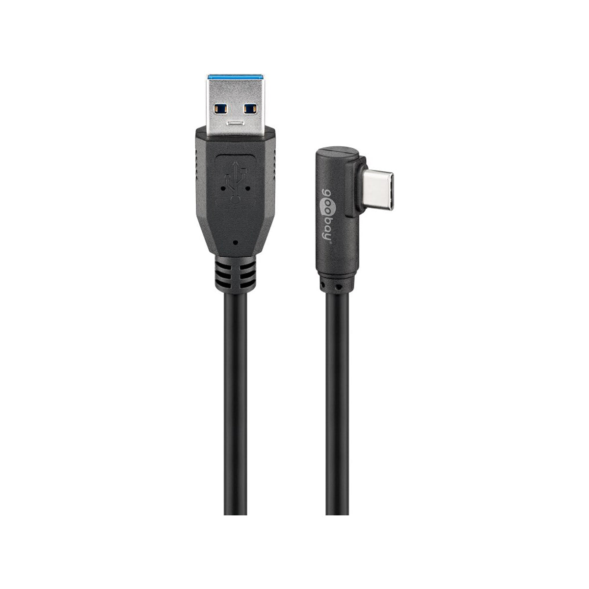 Goobay USB-C to USB A 3.0 Cable 0.5M for Mobiles - Black.