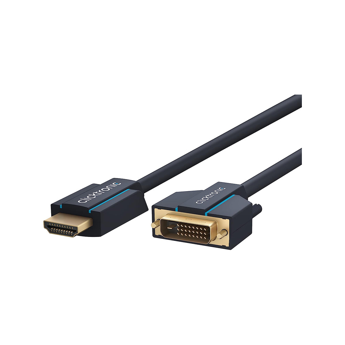 Clicktronic HDMI DVI-D (24+1) Cable - 5m
