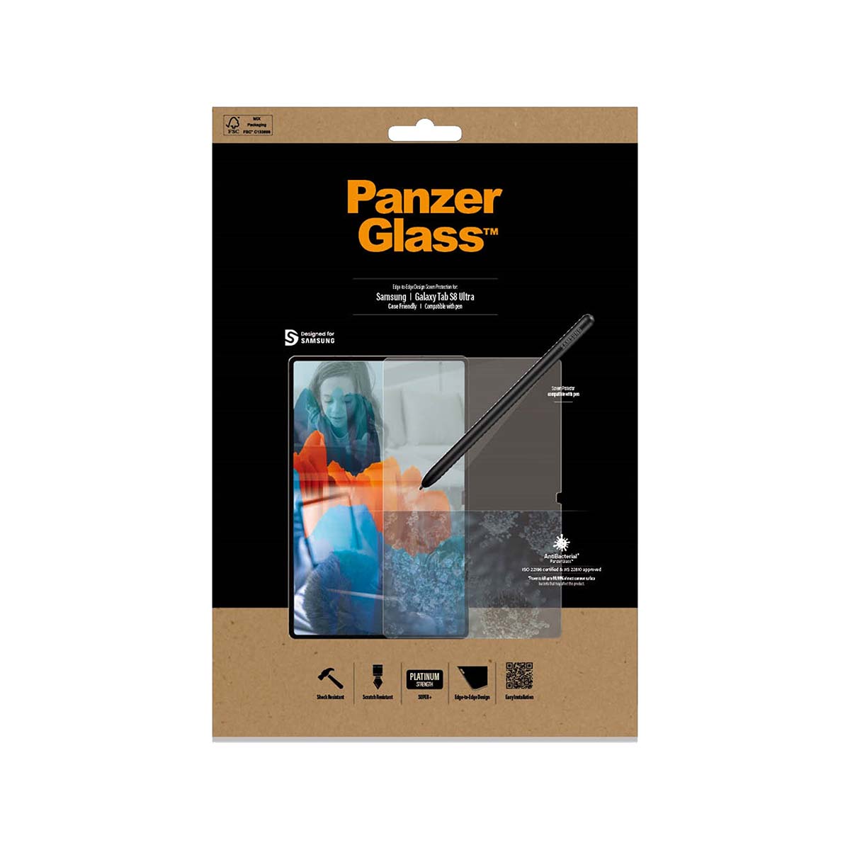 PanzerGlass Casefriendly Screen Protector for Samsung Galaxy Tab S8 Ultra