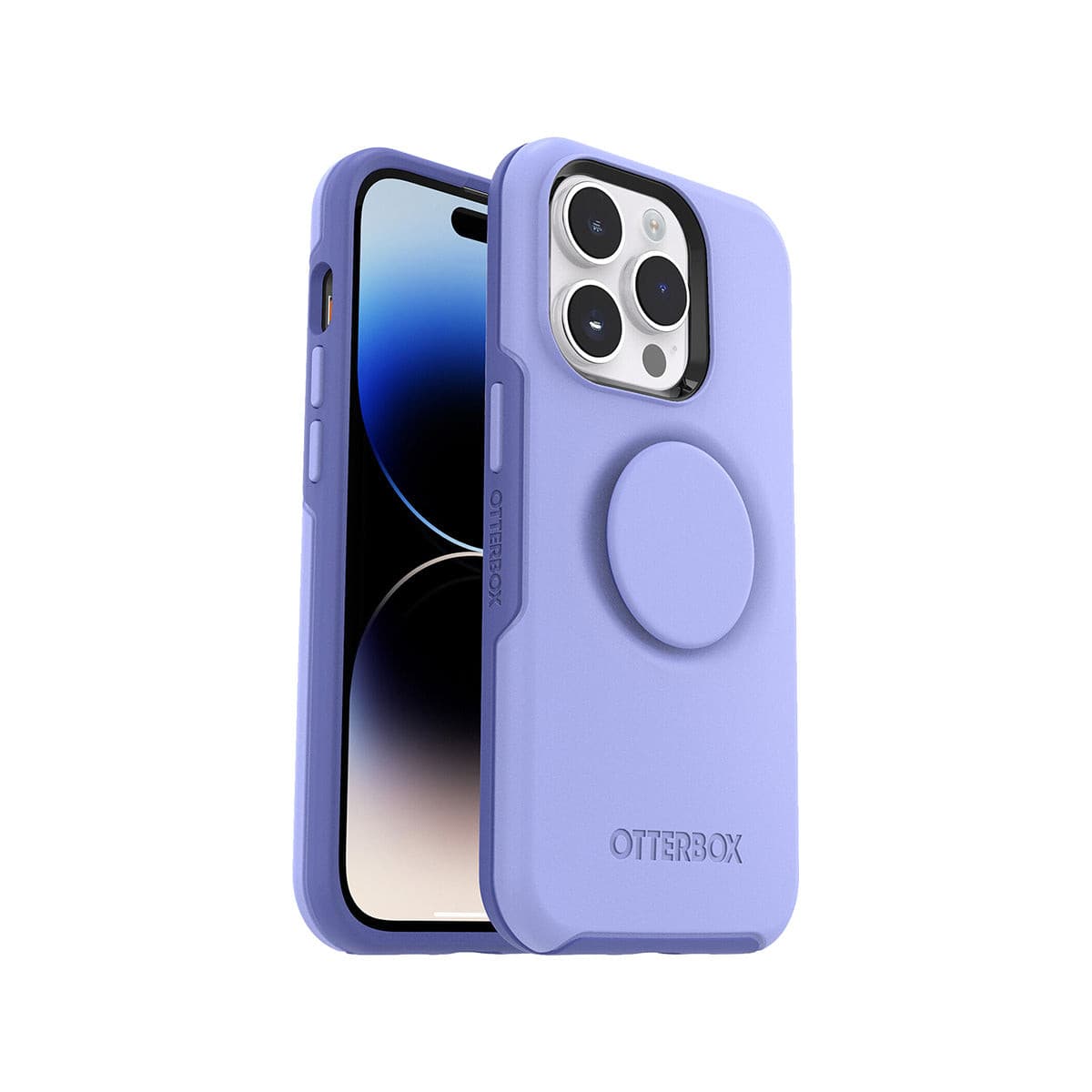 OtterBox Otterpop Symmetry Phone Case for iPhone 14 Pro.