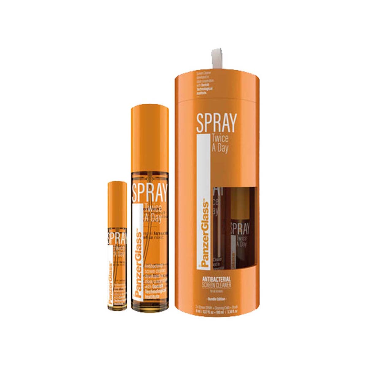 Panzer SPRAY Twice A Day 8 ml + 100 ml bundle for Mobile Phones