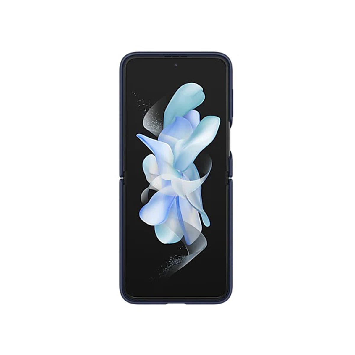 Samsung Silicone Cover with Ring for Galaxy Z Flip4 - Navy.
