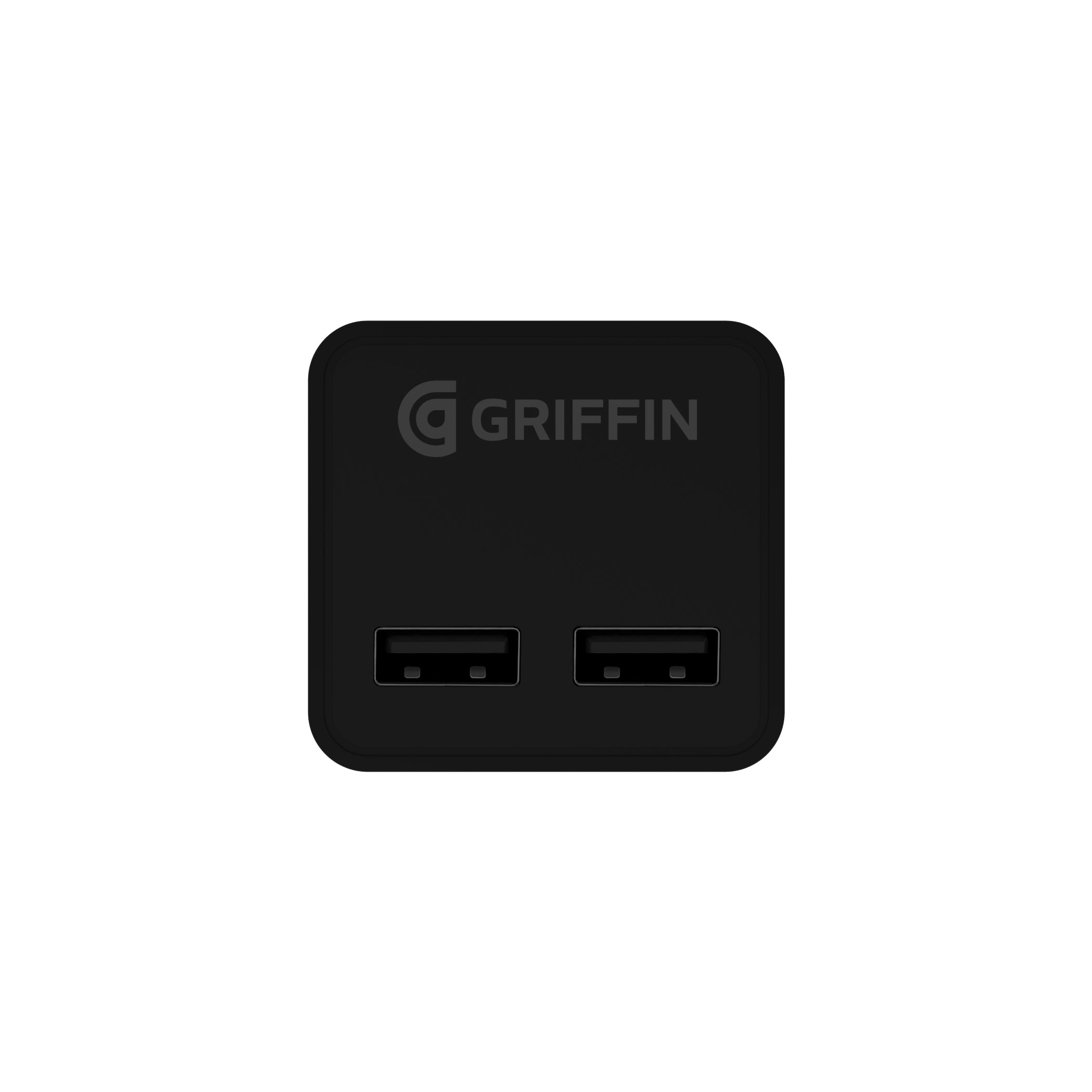Griffin PowerBlock Dual Universal 12W Wall Charger Adapter USB-A to Lightning Cable.