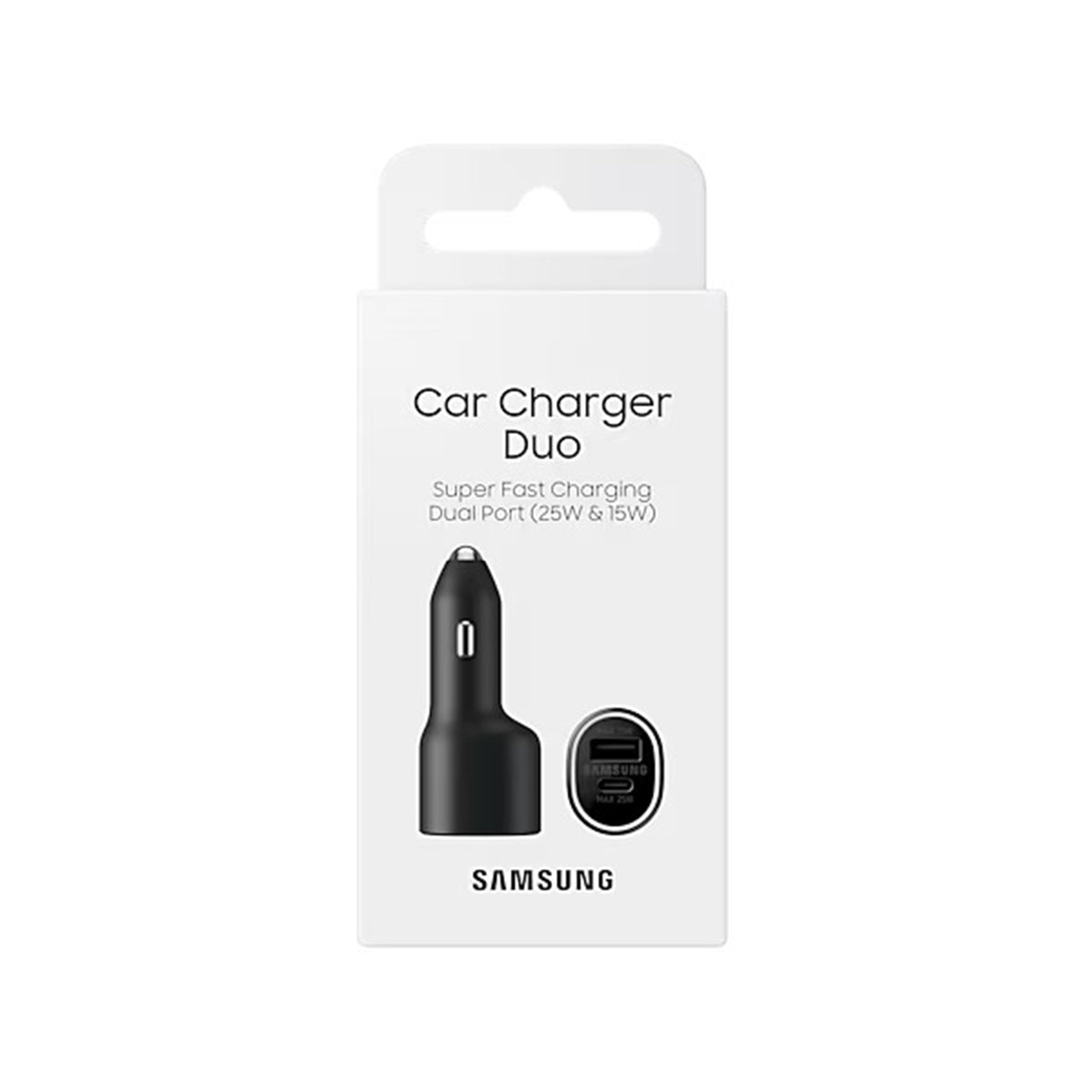 Samsung 40W Charger - Dual port UBS-C(25W) & USB-A(15W) for Car