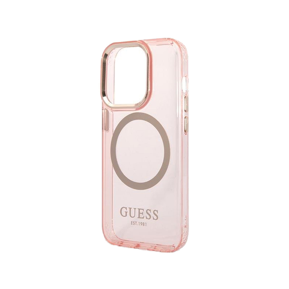 GUESS Ring Edition Case For iPhone 14 Pro Max - Translucent Black