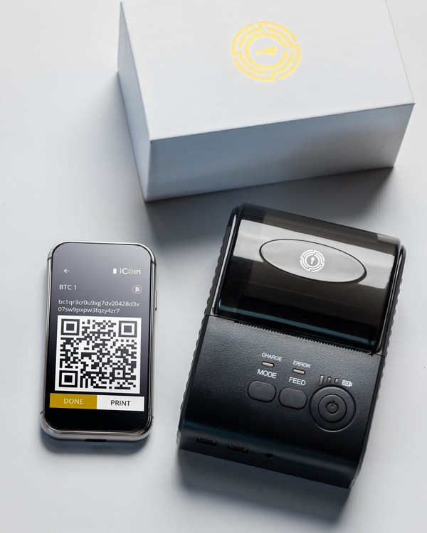 Buy iCoin Wallet & Printer - Cold Storage Digital Crypto Hardware with ...