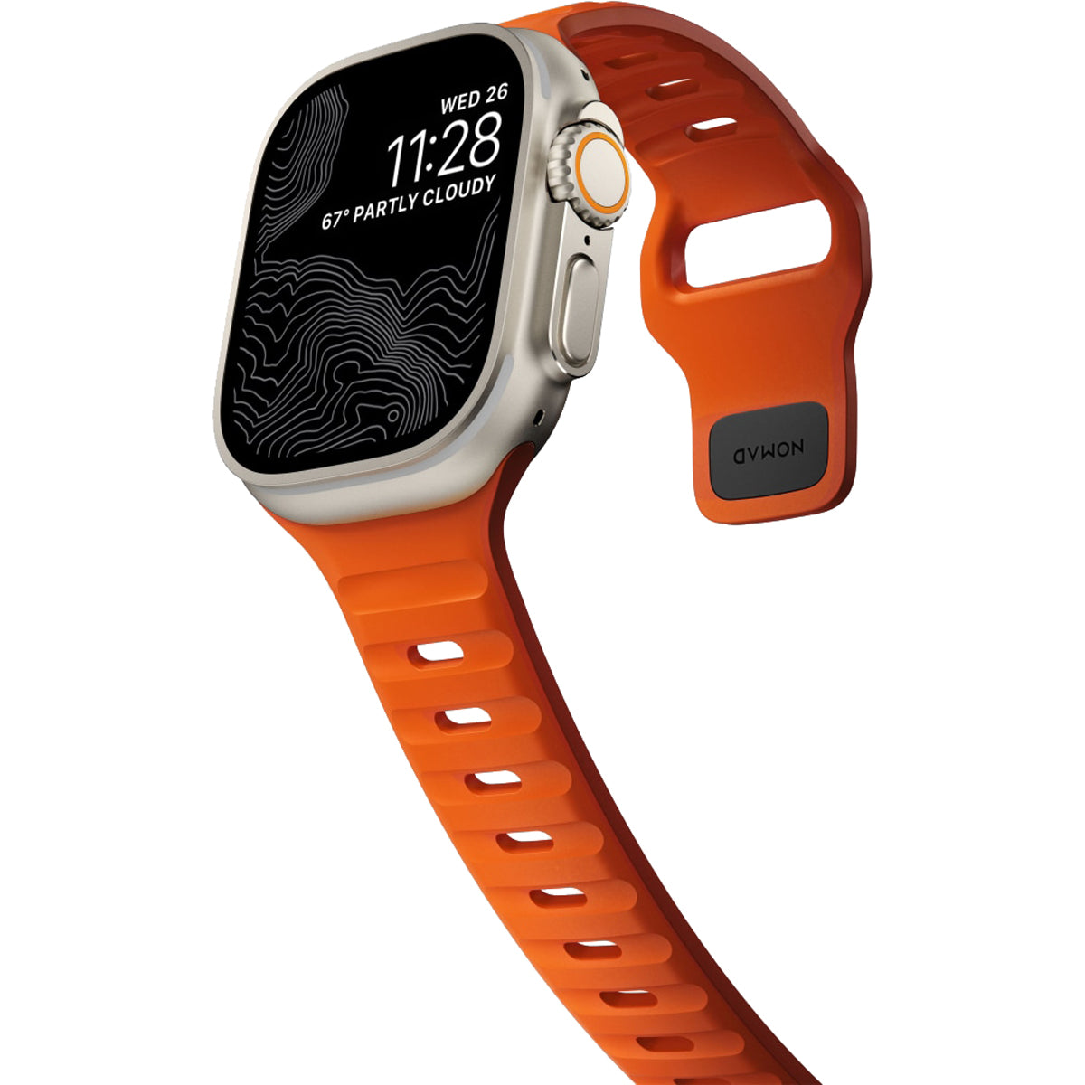 Nomad Apple Watch 45mm Sport Band - Ultra Orange.