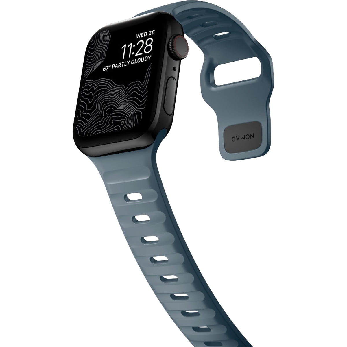 Nomad Apple Watch 45mm Sport Band - Marine Blue.