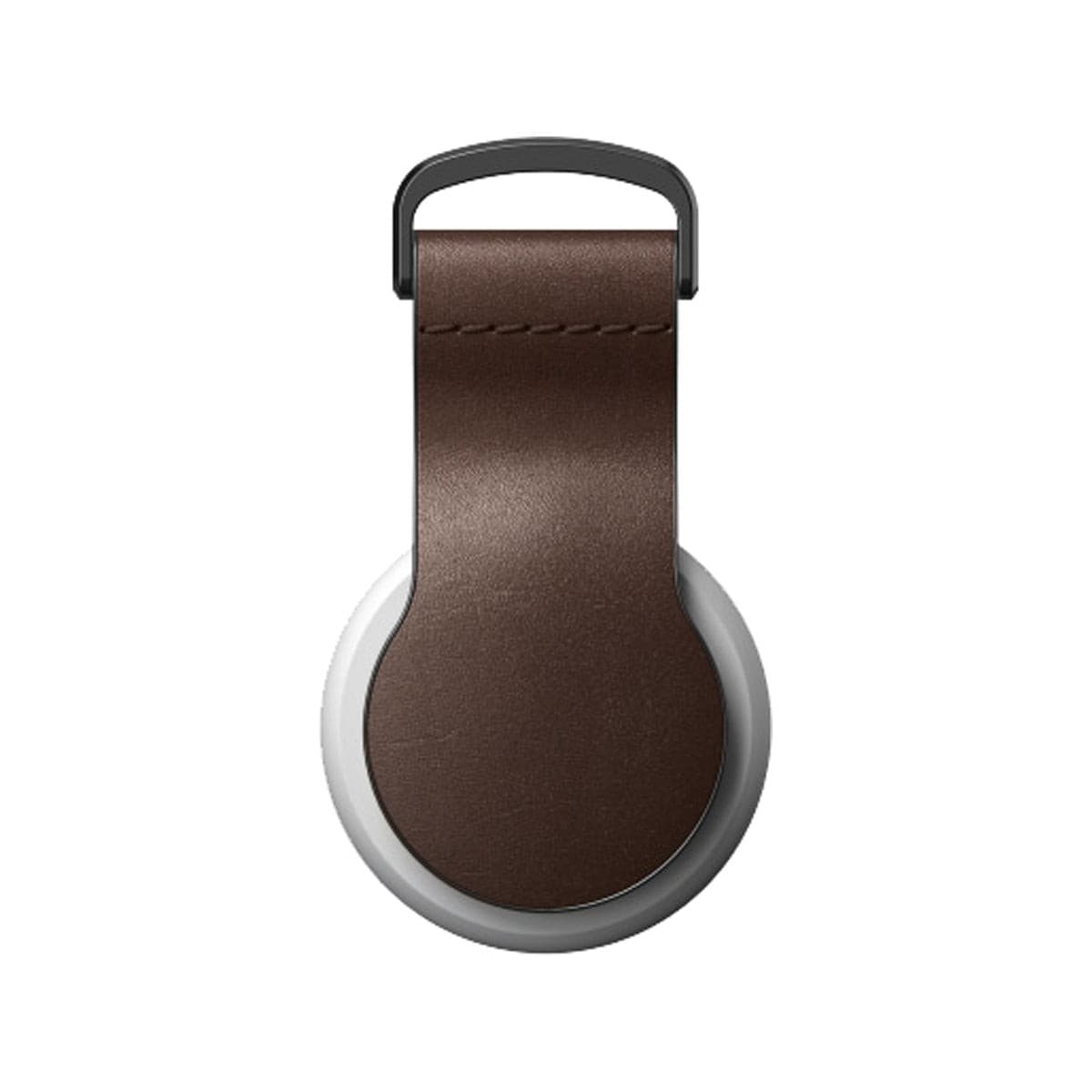 Nomad Leather Loop for AirTag - Rustic Brown Horween Leather.