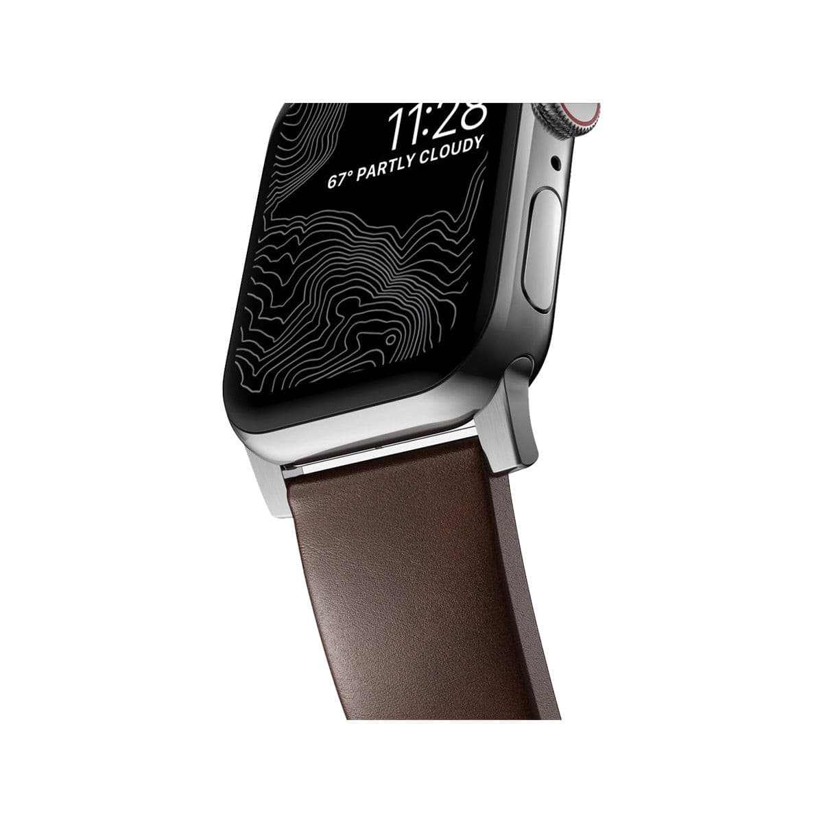 Rustic Apple Watch Buy NOMAD Apple Watch Modern Band 45mm - Silver Hardware with Rustic ...