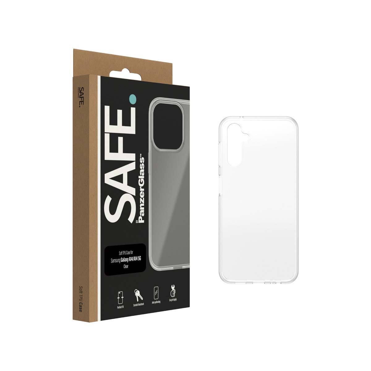 Panzerglass SAFE Phone Case for Samsung A14 - Clear.