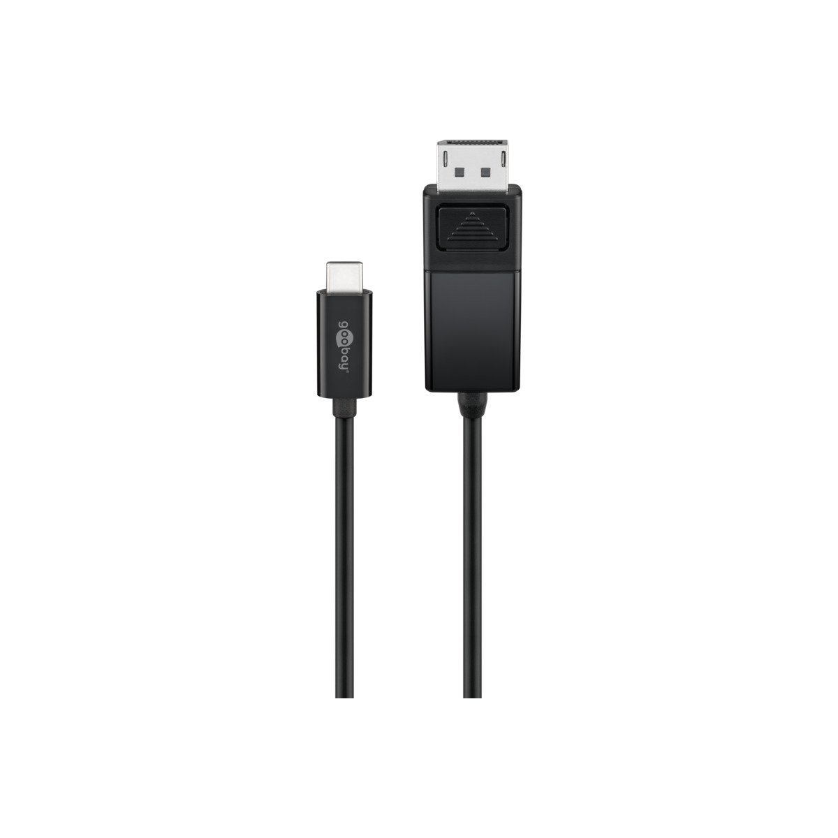 Goobay USB-C- DispPort adapt cable (4k 60 Hz) black 1.20m - Cables - Techunion -