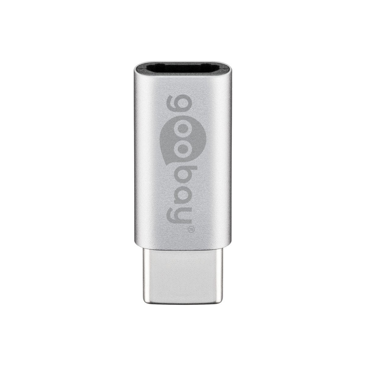 Goobay USB-C male > USB 2.0 Micro female (Type B) - Silver - Cables - Techunion -