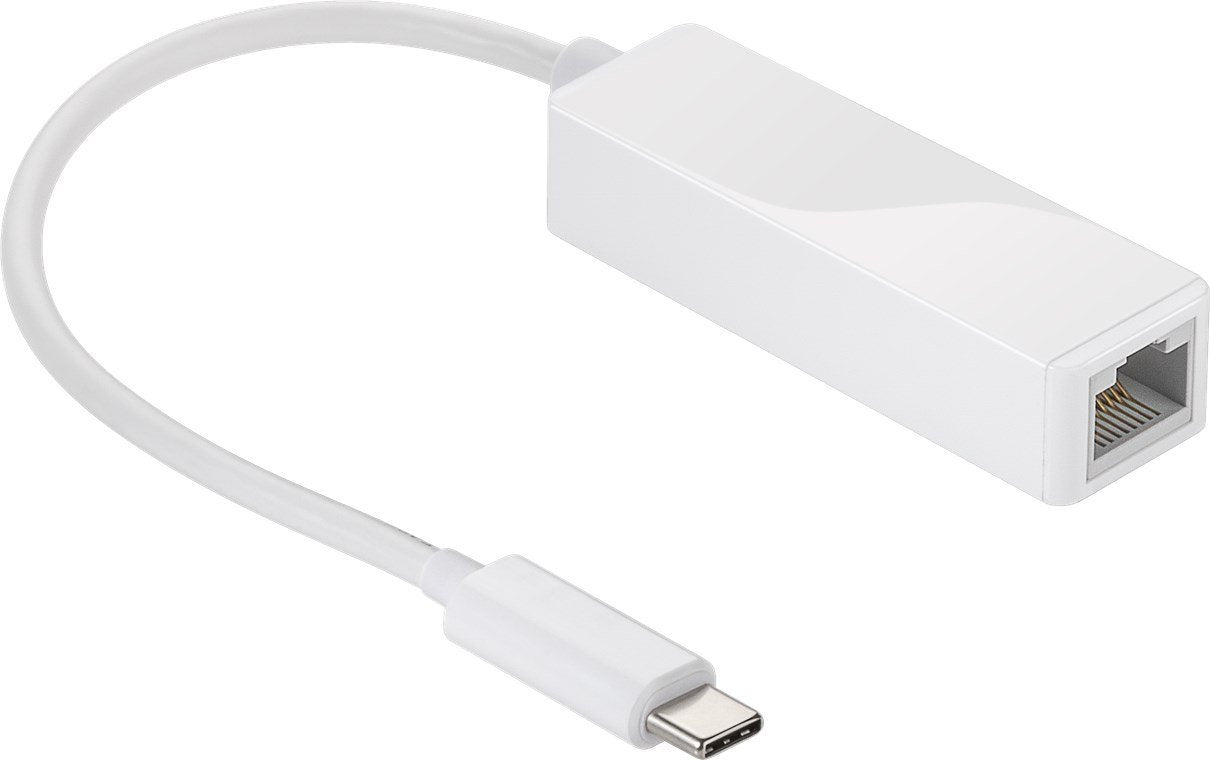 Goobay USB-C RJ45 adapt (8P2C) white - Adapter - Techunion -