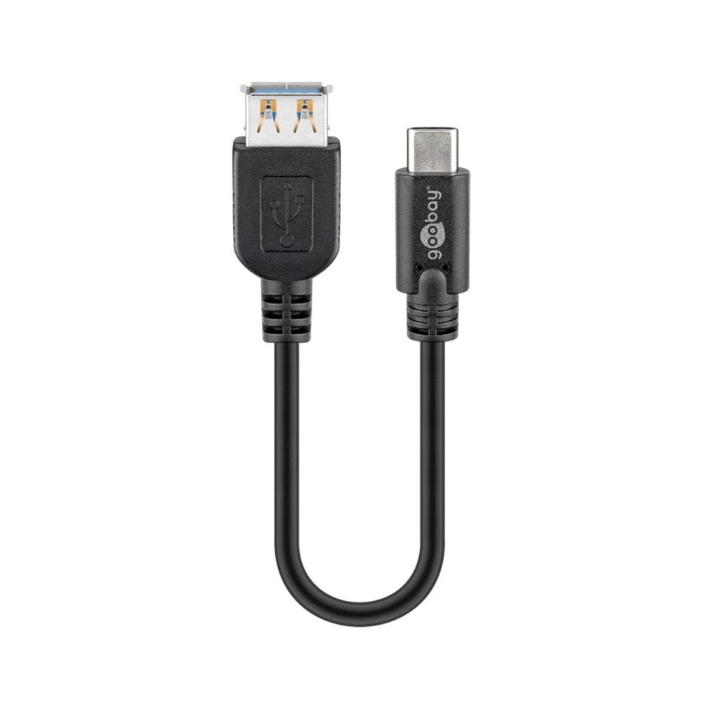 Goobay USB-C to USB A port cable 0.2m - Cable - Techunion -