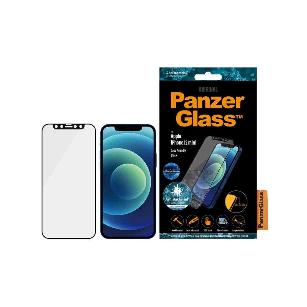 PanzerGlass Anti Bluelight CF Black Phone Screen Protector for iPhone 12 Pro Max - Clear - Phone Screen Protector - Techunion -