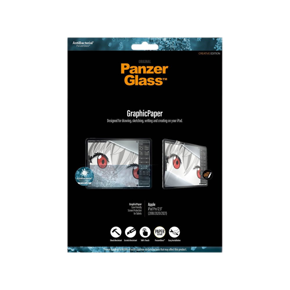 PanzerGlass Graphic Paper for iPad Pro 12.9 2020/21 - Tablet Screen Protector - Techunion -