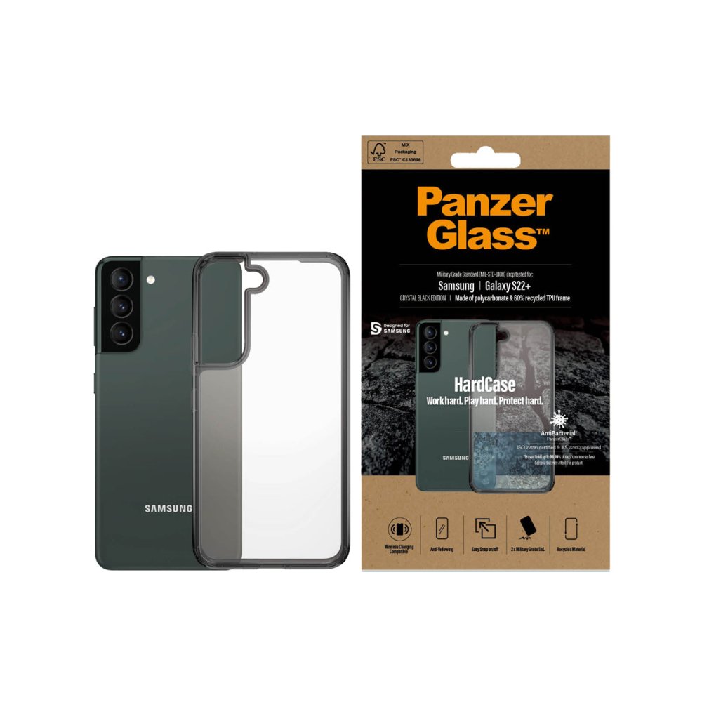 PanzerGlass HardCase Antibacterial Phone Case for Samsung GS22+ - Clear - Phone Case - Techunion -