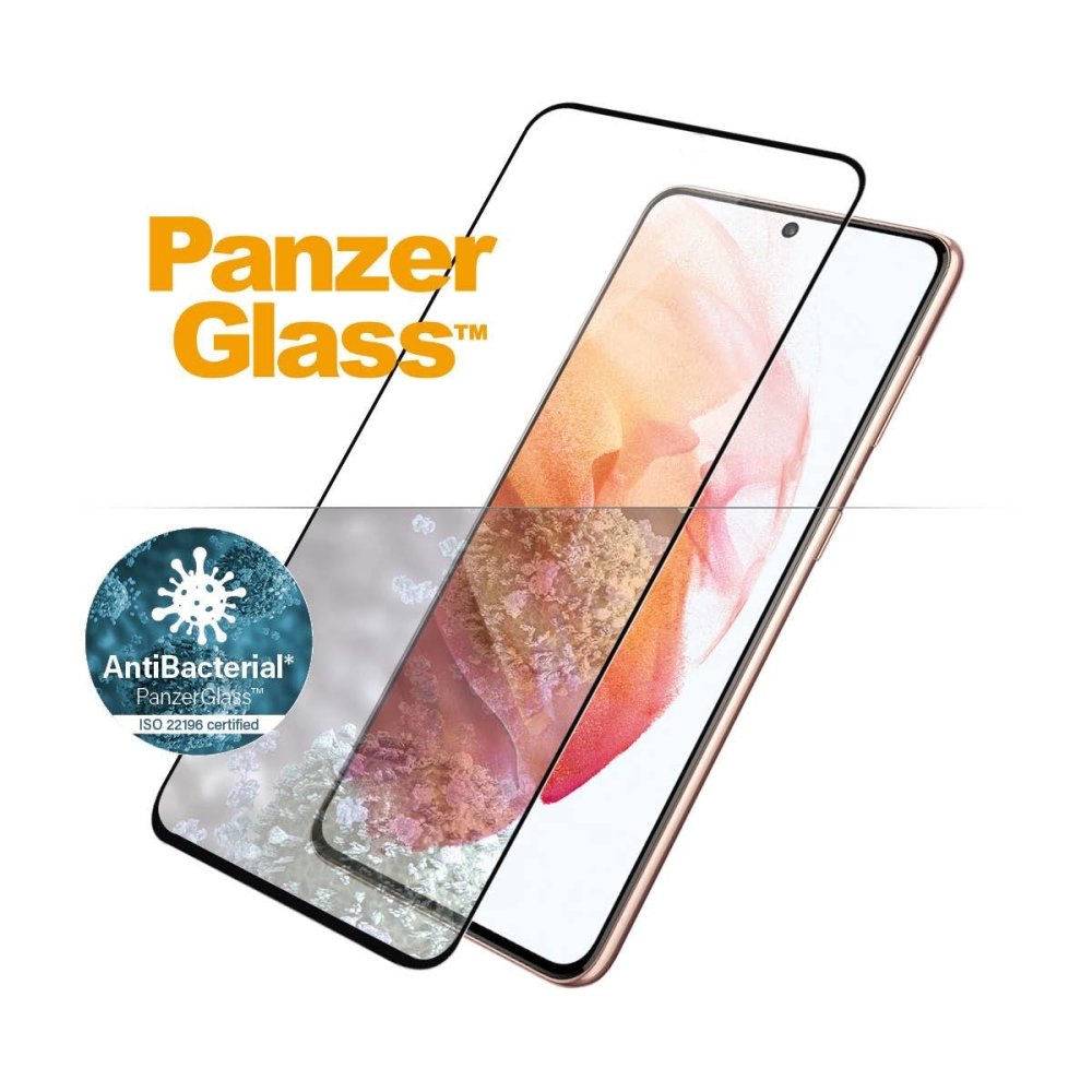 PanzerGlass Samsung Galaxy S21 - Case Friendly AntiBac - Blk - Screen Protector - Techunion -