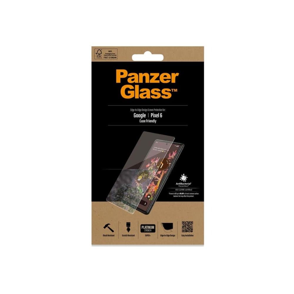 PanzerGlass Screen Protector for Google Pixel 6 - Black - Screen Protector - Techunion -