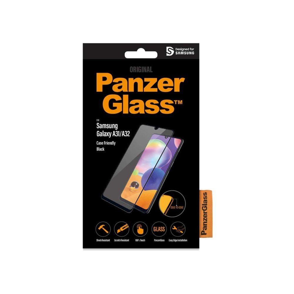 PanzerGlass Screen Protector for Samsung A31/A32 4G - Black - Screen Protector - Techunion -