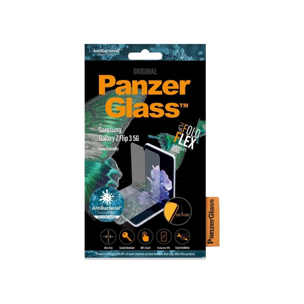 PanzerGlass Screen Protector for Samsung Galaxy Z Flip 3 - Black - Screen Protector - Techunion -