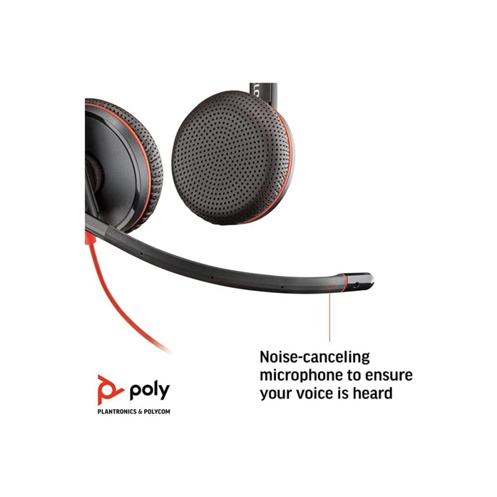 Poly Blackwire C3225 USB-C Lightweight Headset - Headset - Techunion -